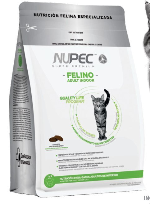 Bulto de alimento NUPEC Felino Adult Indoor